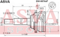 ШРУС НАРУЖНЫЙ 22x52x22 DW-007A47