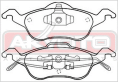 КОЛОДКИ ТОРМОЗНЫЕ ДИСКОВЫЕ ПЕРЕДНИЕ AKD-1244