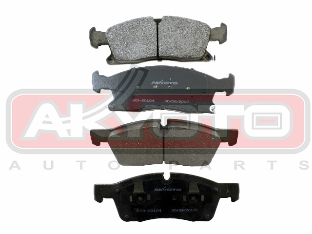 КОЛОДКИ ТОРМОЗНЫЕ ДИСКОВЫЕ ПЕРЕДНИЕ AKD-20104