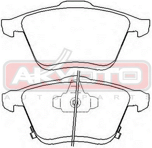 КОЛОДКИ ТОРМОЗНЫЕ ДИСКОВЫЕ ПЕРЕДНИЕ AKD-5802