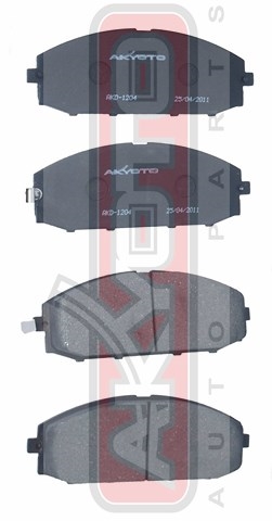 КОЛОДКИ ТОРМОЗНЫЕ ДИСКОВЫЕ ПЕРЕДНИЕ AKD-1204