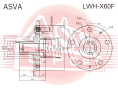 СТУПИЦА ПЕРЕДНЯЯ LNWH-X60F
