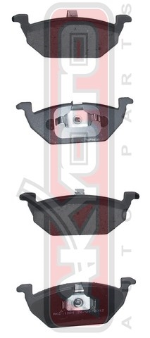 КОЛОДКИ ТОРМОЗНЫЕ ДИСКОВЫЕ ПЕРЕДНИЕ AKD-1304