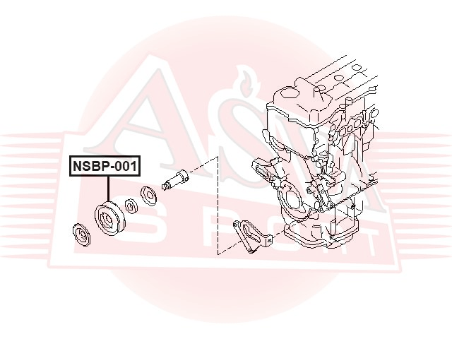 РОЛИК НАТЯЖНОЙ NSBP-001