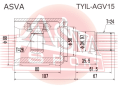 ШРУС ВНУТРЕННИЙ ЛЕВЫЙ 26x50x24 TYIL-AGV15