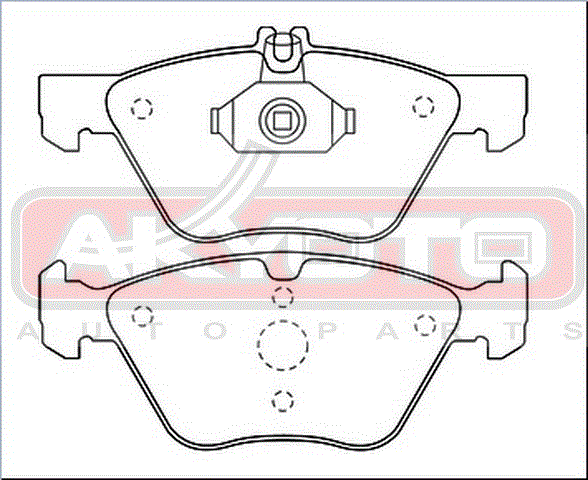 КОЛОДКИ ТОРМОЗНЫЕ ДИСКОВЫЕ ПЕРЕДНИЕ AKD-1013
