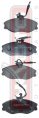 КОЛОДКИ ТОРМОЗНЫЕ ДИСКОВЫЕ ПЕРЕДНИЕ С ДАТЧИКОМ AKD-0303