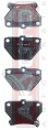 КОЛОДКИ ТОРМОЗНЫЕ ДИСКОВЫЕ ЗАДНИЕ AKD-1134