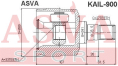ШРУС ВНУТРЕННИЙ ЛЕВЫЙ 33x41x27 KAIL-900