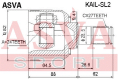 ШРУС ВНУТРЕННИЙ ЛЕВЫЙ 24x41x27 KAIL-SL2