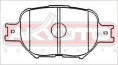 КОЛОДКИ ТОРМОЗНЫЕ ДИСКОВЫЕ ПЕРЕДНИЕ AKD-1287