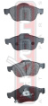 КОЛОДКИ ТОРМОЗНЫЕ ДИСКОВЫЕ ПЕРЕДНИЕ AKD-1236