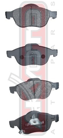 КОЛОДКИ ТОРМОЗНЫЕ ДИСКОВЫЕ ПЕРЕДНИЕ AKD-1236