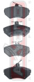 КОЛОДКИ ТОРМОЗНЫЕ ДИСКОВЫЕ ПЕРЕДНИЕ AKD-1035