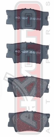 КОЛОДКИ ТОРМОЗНЫЕ ДИСКОВЫЕ ЗАДНИЕ КЕРАМИЧЕСКИЕ AKDC-6247
