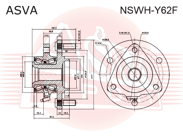 СТУПИЦА ПЕРЕДНЯЯ NSWH-Y62F