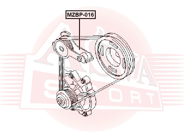 РОЛИК НАТЯЖНОЙ MZBP-016