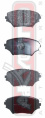 КОЛОДКИ ТОРМОЗНЫЕ ДИСКОВЫЕ ПЕРЕДНИЕ AKD-1447