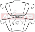 КОЛОДКИ ТОРМОЗНЫЕ ДИСКОВЫЕ ПЕРЕДНИЕ AKD-0224