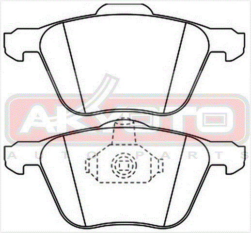 КОЛОДКИ ТОРМОЗНЫЕ ДИСКОВЫЕ ПЕРЕДНИЕ AKD-0224