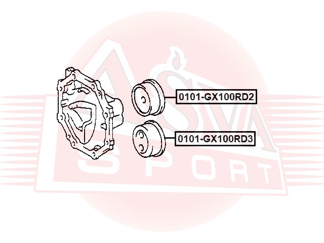 ПОДУШКА ЗАДНЕГО ДИФФЕРЕНЦИАЛА ВЕРХНЯЯ 0101-GX100RD2