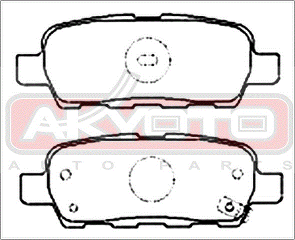 КОЛОДКИ ТОРМОЗНЫЕ ДИСКОВЫЕ ЗАДНИЕ AKD-2466