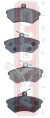 КОЛОДКИ ТОРМОЗНЫЕ ДИСКОВЫЕ ПЕРЕДНИЕ AKD-1052