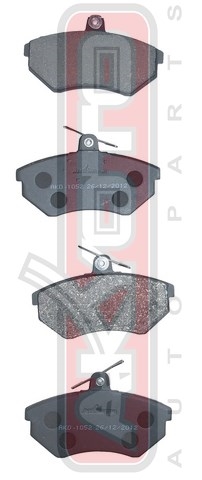 КОЛОДКИ ТОРМОЗНЫЕ ДИСКОВЫЕ ПЕРЕДНИЕ AKD-1052