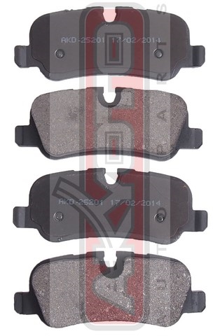 КОЛОДКИ ТОРМОЗНЫЕ ДИСКОВЫЕ ЗАДНИЕ AKD-25201
