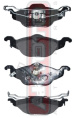 КОЛОДКИ ТОРМОЗНЫЕ ДИСКОВЫЕ ПЕРЕДНИЕ AKD-0189