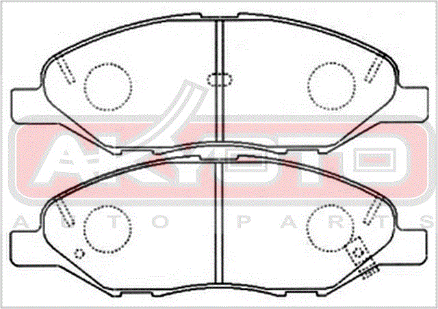 КОЛОДКИ ТОРМОЗНЫЕ ДИСКОВЫЕ ПЕРЕДНИЕ AKD-2452