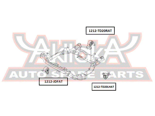 ПОДУШКА ДВИГАТЕЛЯ ЛЕВАЯ 1212-TD20LHAT