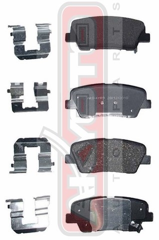 КОЛОДКИ ТОРМОЗНЫЕ ДИСКОВЫЕ ЗАДНИЕ AKD-KMR9