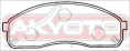 КОЛОДКИ ТОРМОЗНЫЕ ДИСКОВЫЕ ПЕРЕДНИЕ AKD-0671