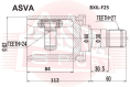 ШРУС ВНУТРЕННИЙ ЛЕВЫЙ 24X44X27 BXIL-F25