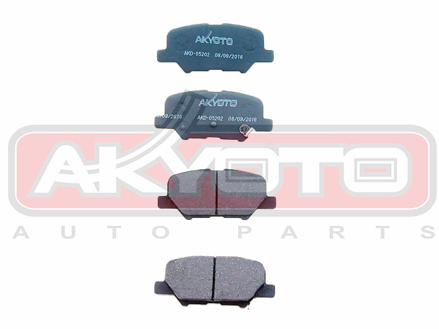 КОЛОДКИ ТОРМОЗНЫЕ ДИСКОВЫЕ ЗАДНИЕ AKD-05202