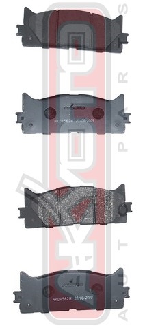 КОЛОДКИ ТОРМОЗНЫЕ ДИСКОВЫЕ ПЕРЕДНИЕ AKD-562H