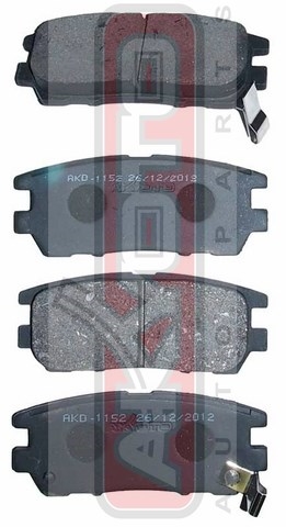 КОЛОДКИ ТОРМОЗНЫЕ ДИСКОВЫЕ ЗАДНИЕ AKD-1152