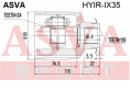 ШРУС ВНУТРЕННИЙ ПРАВЫЙ 24x44x26 HYIR-IX35