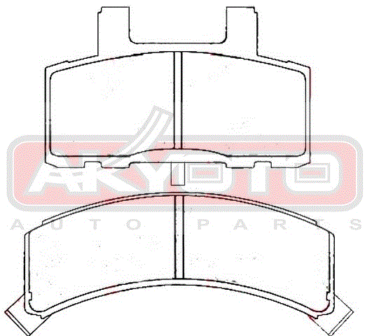 КОЛОДКИ ТОРМОЗНЫЕ ДИСКОВЫЕ ПЕРЕДНИЕ AKD-0844