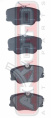 КОЛОДКИ ТОРМОЗНЫЕ ДИСКОВЫЕ ПЕРЕДНИЕ AKD-1222