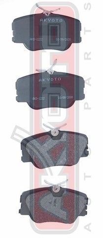 КОЛОДКИ ТОРМОЗНЫЕ ДИСКОВЫЕ ПЕРЕДНИЕ AKD-1222