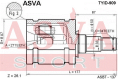 ШРУС ВНУТРЕННИЙ ЛЕВЫЙ 27x50x24 TYID-909