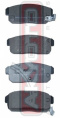 КОЛОДКИ ТОРМОЗНЫЕ ДИСКОВЫЕ ЗАДНИЕ AKD-1088