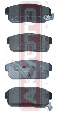 КОЛОДКИ ТОРМОЗНЫЕ ДИСКОВЫЕ ЗАДНИЕ AKD-1088