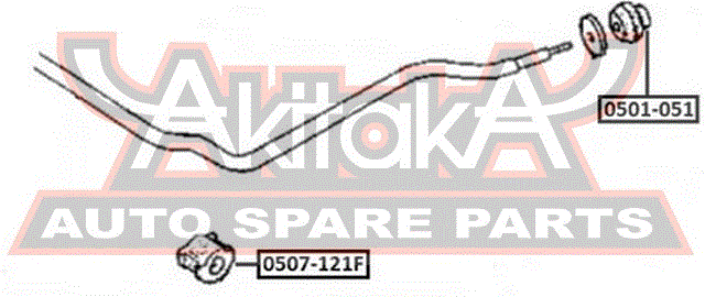 ВТУЛКА ПЕРЕДНЕГО СТАБИЛИЗАТОРА D24 0507-121F