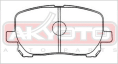 КОЛОДКИ ТОРМОЗНЫЕ ДИСКОВЫЕ ПЕРЕДНИЕ AKD-1066