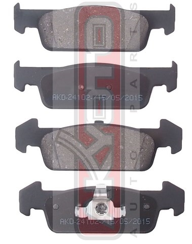 КОЛОДКИ ТОРМОЗНЫЕ ДИСКОВЫЕ ПЕРЕДНИЕ AKD-24102