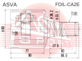 ШРУС ВНУТРЕННИЙ ЛЕВЫЙ 28x36.2x31 FDIL-CA2E