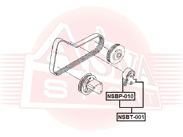 РОЛИК НАТЯЖНОЙ NSBT-001